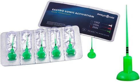 Easydo Endo Sonic Activation System نصائح إبرة 60 قطعة استبدال SOFE ومبرد إبرة قابل للانحناء (أخضر) in Kuwait
