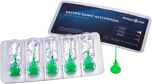 Easydo Endo Sonic Activation System نصائح إبرة 60 قطعة استبدال SOFE ومبرد إبرة قابل للانحناء (أخضر) in Kuwait