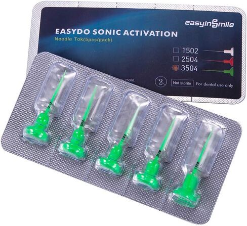 Easydo Endo Sonic Activation System نصائح إبرة 60 قطعة استبدال SOFE ومبرد إبرة قابل للانحناء (أخضر) in Kuwait