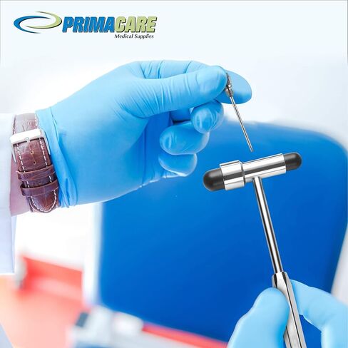 بريماكير DH-3693 مطرقة باك العصبية المنعكسة | مطرقة اختبار ردود الفعل العصبية برأس بلاستيكي مزدوج وفرشاة مدمجة | أفضل المستلزمات الطبية للأطباء والممرضين والطلاب | 7.5 بوصة in Kuwait