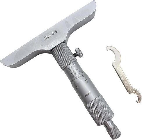 WONDERSUNM Depth Micrometer 0.001" Graduation 0-1" Measuring Range Professional Precision Measuring Tools Measurements in Saudi Arabia