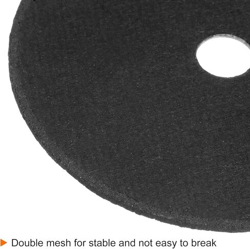 HARFINGTON 12 قطعة من عجلات القطع 3 بوصة × 0.04 بوصة × 3/8 بوصة معدنية رفيعة من الفولاذ المقاوم للصدأ سريعة التنظيف وعجلات تقطيع معدنية لطاحونة الزوايا، أسود in Kuwait