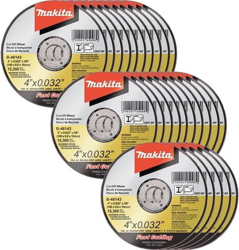 ماكيتا عجلة قطع رفيعة للغاية B-46143 مقاس 4 انش × 0.32 انش × 5/8 انش، من الستانلس ستيل in Kuwait