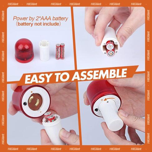 8 Pack Traffic Cone Topper Warning LED Light, Roadblock Flasher Lamp with 3 Flashing Modes for Collapsible Safety Cones, Parking in Kuwait