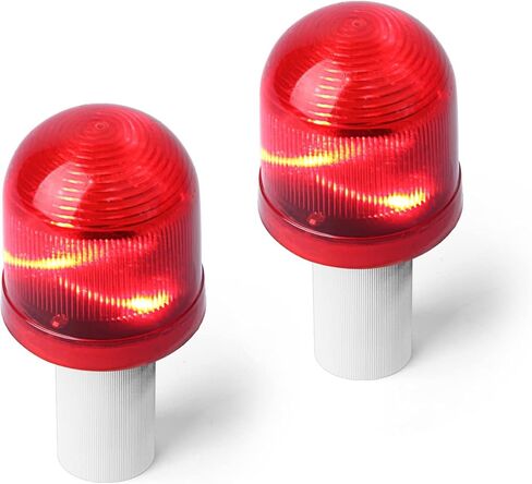 8 Pack Traffic Cone Topper Warning LED Light, Roadblock Flasher Lamp with 3 Flashing Modes for Collapsible Safety Cones, Parking in Kuwait