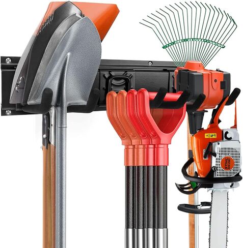 SMARTOLOGY Extra S Hook Rail Rack System, One pack, for holder mop utilities and more (1) in Kuwait