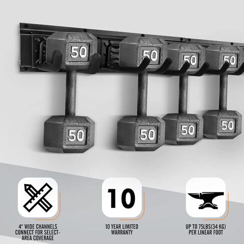SMARTOLOGY Extra S Hook Rail Rack System, One pack, for holder mop utilities and more (1) in Kuwait