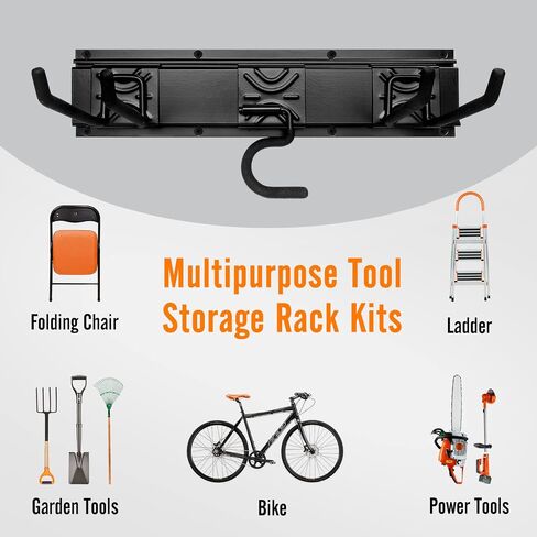 SMARTOLOGY Extra S Hook Rail Rack System, One pack, for holder mop utilities and more (1) in Kuwait