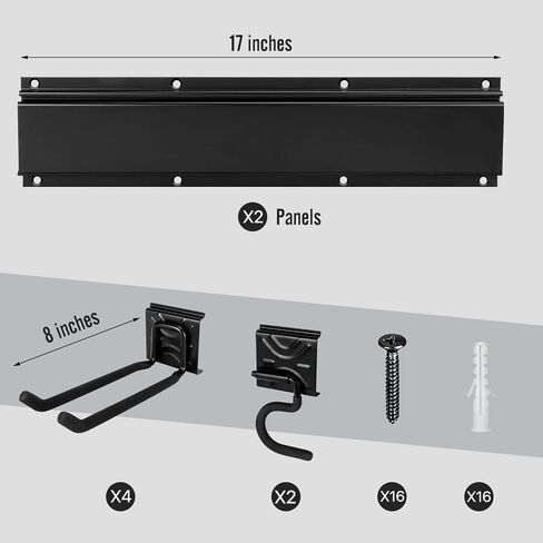 SMARTOLOGY Extra S Hook Rail Rack System, One pack, for holder mop utilities and more (1) in Kuwait