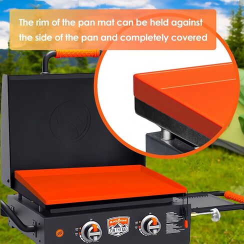VOD VISUAL 36 بوصة حصيرة الشواية لغطاء Blackstone Griddle كامل الحافة، غطاء واقٍ شديد التحمل وقابل لإعادة الاستخدام من السيليكون بدرجة الطعام in Kuwait
