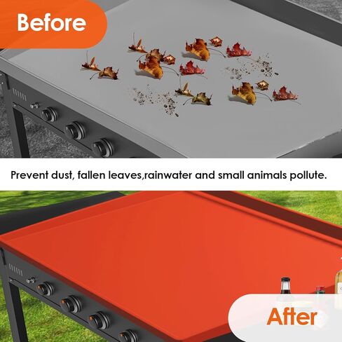 VOD VISUAL 36 بوصة حصيرة الشواية لغطاء Blackstone Griddle كامل الحافة، غطاء واقٍ شديد التحمل وقابل لإعادة الاستخدام من السيليكون بدرجة الطعام in Kuwait