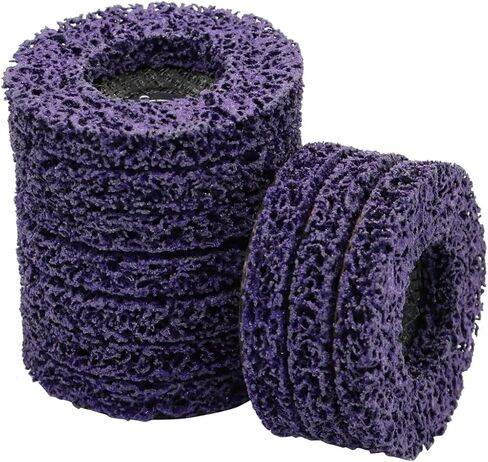 Nakkaa 10 قطعة 4 "x 5/8" أقراص الشريط عجلة الشريط لطاحونة الزاوية نظيفة إزالة طلاء الطلاء الصدأ اللحامات الأكسدة in Kuwait