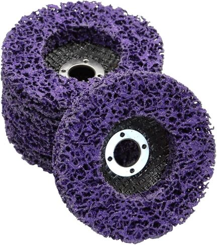 Nakkaa 10 قطعة 4 "x 5/8" أقراص الشريط عجلة الشريط لطاحونة الزاوية نظيفة إزالة طلاء الطلاء الصدأ اللحامات الأكسدة in Kuwait