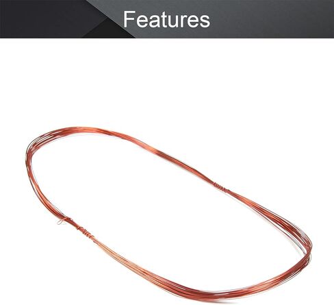 Fielect 0.33 مم سلك مغناطيسي داخلي مطلي بالمينا سلك نحاسي ملفوف بطول 49.2 قدم QZ-2-130 نموذج يستخدم على نطاق واسع لمجموعة متنوعة من المحركات in Kuwait