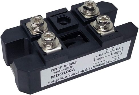 YueYang MDQ100A مقوم الجسر أحادي الطور ، مقوم الجسر الموجي الكامل التيار المتناوب إلى تيار مستمر ، 100amp 1600 فولت لعربة الجولف in Kuwait