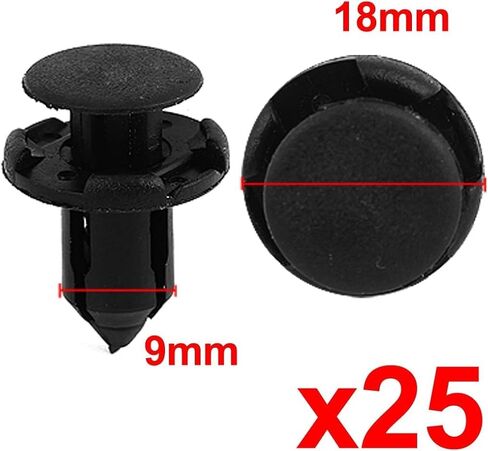 25 Pcs Rivet Fastener Push in Door Trim Retainer Clips in Saudi Arabia
