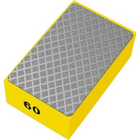 1 Pcs Diamond Hand Pad Sanding Block Sharp Glass Grinding Polishing Pad Sanding Block Foam Backing Hand-Held Sanding Block for Sanding Polishing Marble Tile Ceramics (100#)