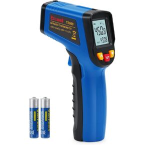 Ecowell Infrared Thermometer Gun, Temperature Gun, Laser IR Digital Temp Surface Tools Accessories, Heat Thermometer for Cooking Griddle Pizza Oven Engine, -58°F to 1120°F, Not for Humans, Non-Contact in Kuwait