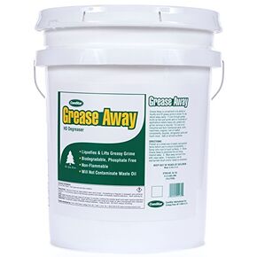 ComStar Grease Away، مزيل الشحوم شديد التحمل، يسيل الشحوم والكربون والأوساخ والمزيد بسهولة، يزيل الزيوت الثقيلة والشحوم والأوساخ، قابل للتحلل الحيوي، صنع في الولايات المتحدة الأمريكية، 5 جالون (55-132) in Kuwait