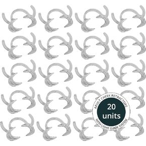 10 Kid Size Cheek Lip Retractor Replacements for LightIZ Dental LED Kit by Moontrack. Professional, Safe, BPA Free, Clear Mouth Opener in Saudi Arabia