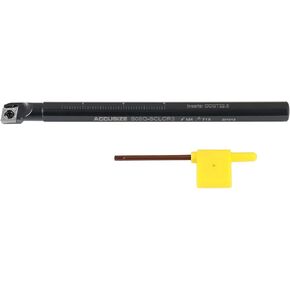 Accusize Industrial Tools 5/8'' by 8'' Overall Length, Rh Sclcr Indexable Boring Bar with Ccgt32.5-Akh01 Carbide Insert Cutting Aluminum, P252-S503 in Saudi Arabia