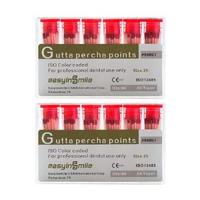 SNAWOP Gutta Percha Paper Points 2 Packs .02/.04/.06 Taper for Dental Endodontic Root Canal Treatment (#15-40.04 Taper)