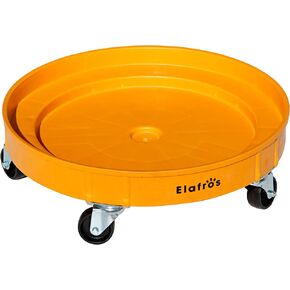 30 Gallon and 55 Gallon Heavy Duty Plastic Drum Dolly – Durable Plastic Drum Cart 900 lb. Capacity- Barrel Dolly with 5 Swivel Casters Wheel,Black in Kuwait