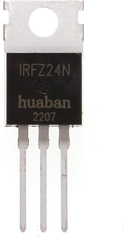HUABAN 10 Pieces IRFZ24N Vdss=55V RDS(on)=0.07ohm Id=17A TO220 Power N-Channel MOSFET Transistor in Saudi Arabia