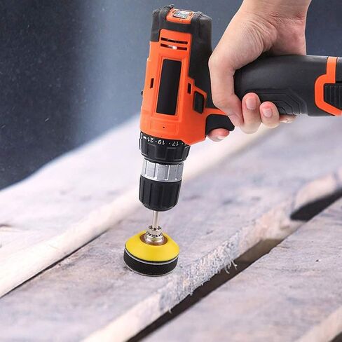 مجموعة أقراص السنفرة 5.08 سم، ورق صنفرة 100 قطعة 60-3000 حبيبة مع لوحة دعم عرقوب 0.635 سم ووسادة تخزين إسفنجية ناعمة، لأداة دوارة لطرف الثقب، مجموعة متنوعة من ورق الرمل والخطاطيف in Kuwait