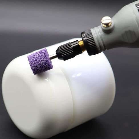 137 قطعة من أقراص الصنفرة مقاس 2 بوصة، 40-7000 حبيبة مع إسفنجة تلميع وتلميع، لوحة داعمة للساق 1/8 بوصة، وسادات سنفرة لمطحنة الحفر والأدوات الدوارة المرفقة لتفاصيل التلميع in Kuwait