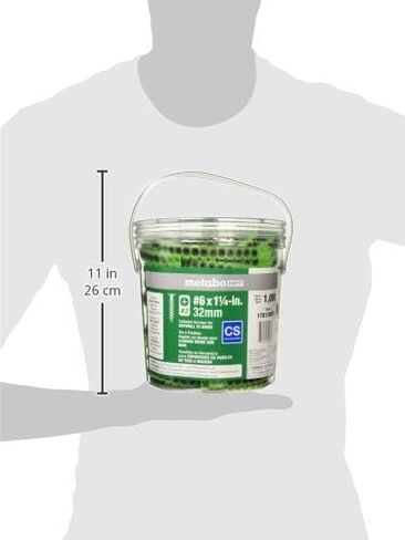 Metabo HPT #6 x 1-1/4-in Bugle Coarse Thread Drywall Screws | 1000 Count | 17812BHPT in Saudi Arabia