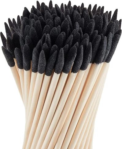 100 قطعة من أعواد الصنفرة المشطوفة، عصا الصنفرة الدقيقة للأعمال الخشبية والنماذج البلاستيكية وإزالة الغراء أو الأوساخ in Kuwait