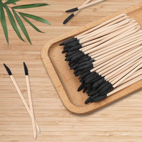 100 قطعة من أعواد الصنفرة المشطوفة، عصا الصنفرة الدقيقة للأعمال الخشبية والنماذج البلاستيكية وإزالة الغراء أو الأوساخ in Kuwait