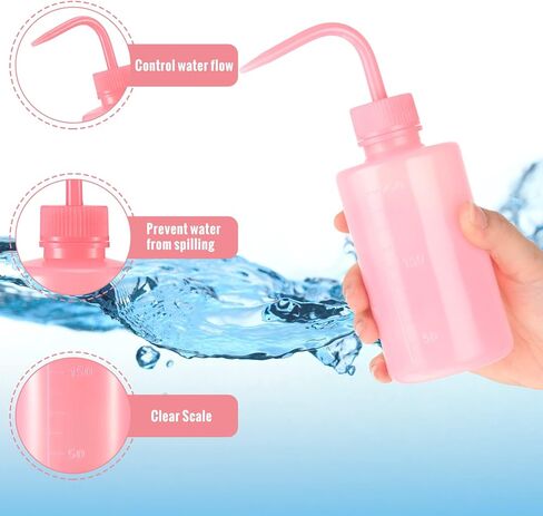 Lallisa 30 جهاز كمبيوتر شخصى 250 مل زجاجة غسل الوشم الوردي زجاجات ضغط الفم الضيق زجاجة سقي عصاري زجاجة رش المياه زجاجة غسل الرموش زجاجة غسل المختبر زجاجات شطف زجاجة لغسل تنظيف المختبر الطبي in Kuwait