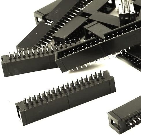 Connectors Pro 25-Pack 34P DC3 2.54mm 0.1" Pitch 34 Pins Male Box Headers 2x17 Dual Rows 34 Pins Male Straight Pin PCB DIP, Double-Row 2x17 34-P 2.54 mm DCS IDC Connector in Saudi Arabia