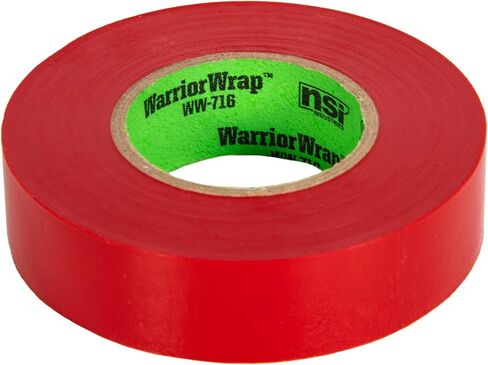 WarriorWrap General 3/4 بوصة × 60 قدم 7 مل شريط كهربائي من الفينيل، أحمر in Kuwait