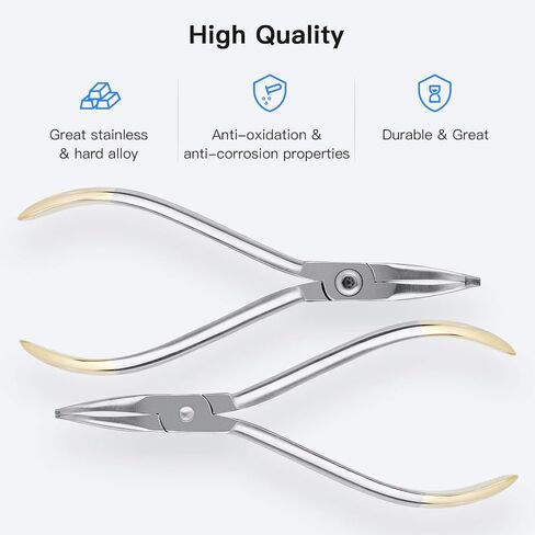 Dental Curved How Pliers, Orthodontic Position Angled Appliance Plier Wire Bending Instrument for Dentist, Multi-Purpose Lip Arches Bending Pliers Holding Arch Wires Plier in Saudi Arabia