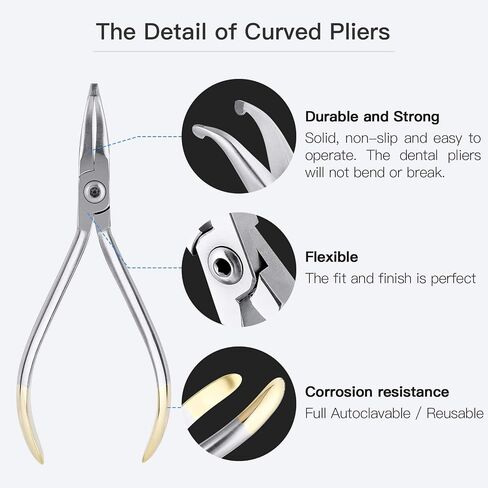 Dental Curved How Pliers, Orthodontic Position Angled Appliance Plier Wire Bending Instrument for Dentist, Multi-Purpose Lip Arches Bending Pliers Holding Arch Wires Plier in Saudi Arabia