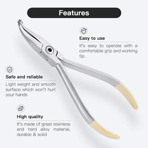 Dental Curved How Pliers, Orthodontic Position Angled Appliance Plier Wire Bending Instrument for Dentist, Multi-Purpose Lip Arches Bending Pliers Holding Arch Wires Plier in Saudi Arabia