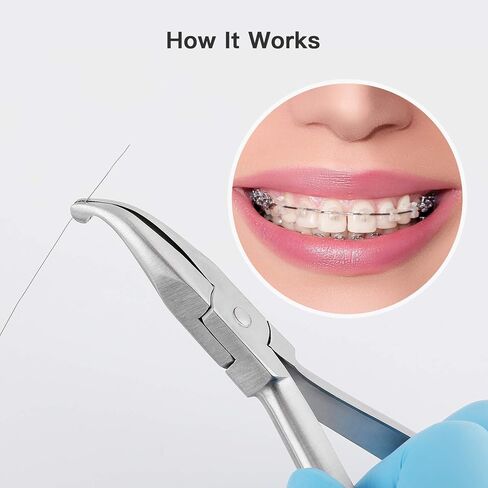 Dental Curved How Pliers, Orthodontic Position Angled Appliance Plier Wire Bending Instrument for Dentist, Multi-Purpose Lip Arches Bending Pliers Holding Arch Wires Plier in Saudi Arabia