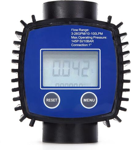 DEWIN مقياس التدفق شاشة ديجيتال عالية الدقة المياه الديزل تدفق متر مقياس الجريان 1in الخيط الداخلي in Kuwait