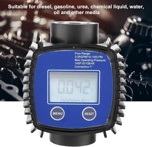 DEWIN مقياس التدفق شاشة ديجيتال عالية الدقة المياه الديزل تدفق متر مقياس الجريان 1in الخيط الداخلي in Kuwait