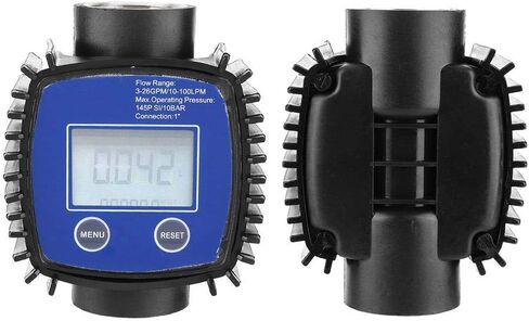 DEWIN مقياس التدفق شاشة ديجيتال عالية الدقة المياه الديزل تدفق متر مقياس الجريان 1in الخيط الداخلي in Kuwait