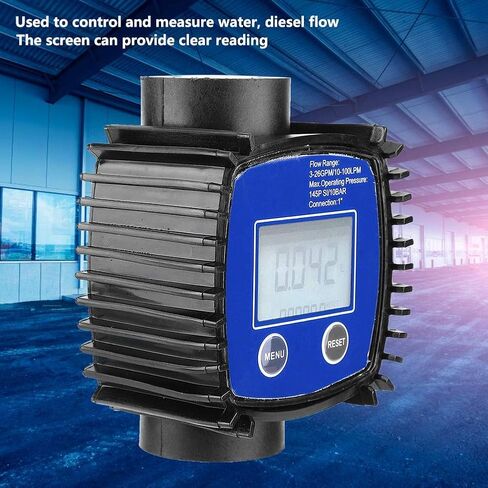 DEWIN مقياس التدفق شاشة ديجيتال عالية الدقة المياه الديزل تدفق متر مقياس الجريان 1in الخيط الداخلي in Kuwait