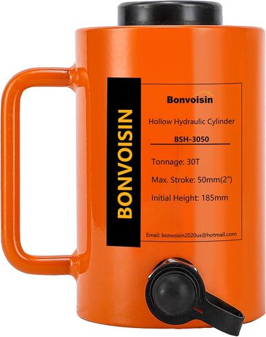 Bonvoisin 30T 4 بوصة أسطوانة هيدروليكية مجوفة جاك بورتا باور رام أسطوانات رفع واحدة بالوكالة 4 "السكتة الدماغية لآلات بناء السفن in Kuwait