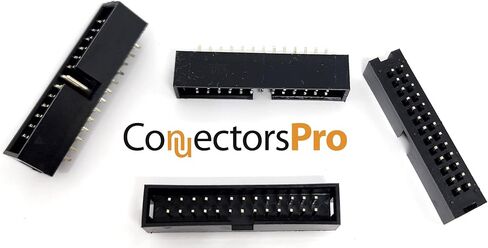 Connectors Pro 25-Pack 26P DC3 2.54mm 0.1" Pitch 26 Pins Male Box Headers 2x13 Dual Rows 26 Pins Male Straight Pin PCB DIP, Double-Row 2x13 26P DC3 2.54 mm DCS IDC Connector in Saudi Arabia