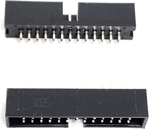 Connectors Pro 25-Pack 26P DC3 2.54mm 0.1" Pitch 26 Pins Male Box Headers 2x13 Dual Rows 26 Pins Male Straight Pin PCB DIP, Double-Row 2x13 26P DC3 2.54 mm DCS IDC Connector in Saudi Arabia