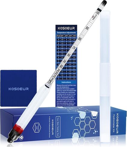 مقياس كثافة الكحول في الكحول 0-200، مقياس الكحول الدقيق، جهاز اختبار الكحول للمشروبات الكحولية، جهاز اختبار مقاومة الكحول من ABV، مقياس كثافة الكحول في الكحول لغو القمر، والمشروبات الروحية، والتدقيق، والتقطير in Kuwait