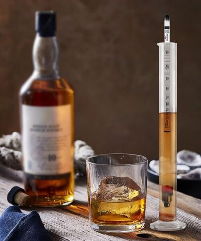 مقياس كثافة الكحول في الكحول 0-200، مقياس الكحول الدقيق، جهاز اختبار الكحول للمشروبات الكحولية، جهاز اختبار مقاومة الكحول من ABV، مقياس كثافة الكحول في الكحول لغو القمر، والمشروبات الروحية، والتدقيق، والتقطير in Kuwait