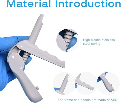 faruijie Dental Composite Gun - Impression Mixing Dispensing Gun Dispenser Applicator Compatible with Most Unidose Tips Grey in Kuwait